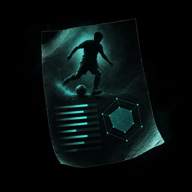 Floating sheet with glowing stat bars