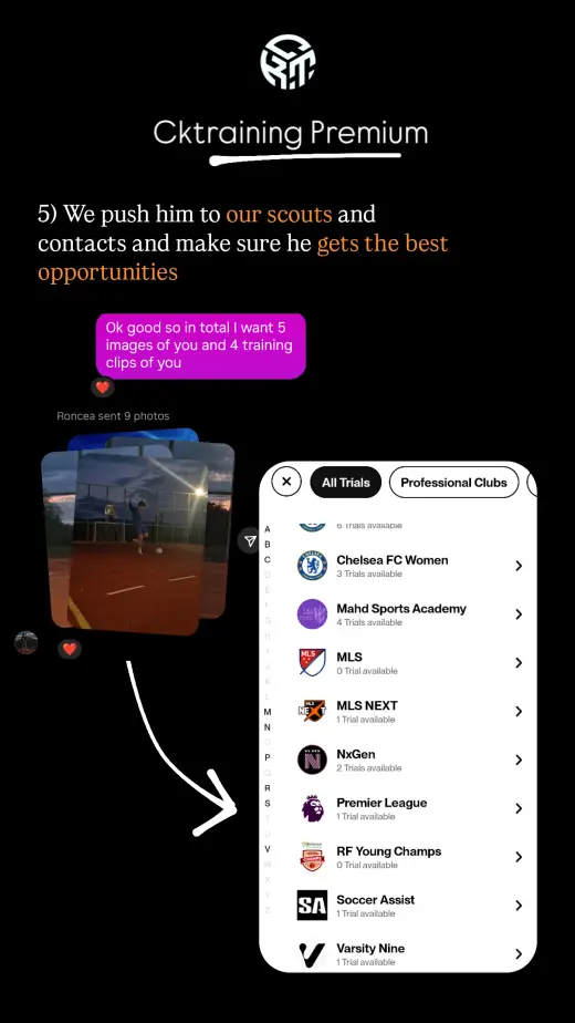 Player testimonial screenshot