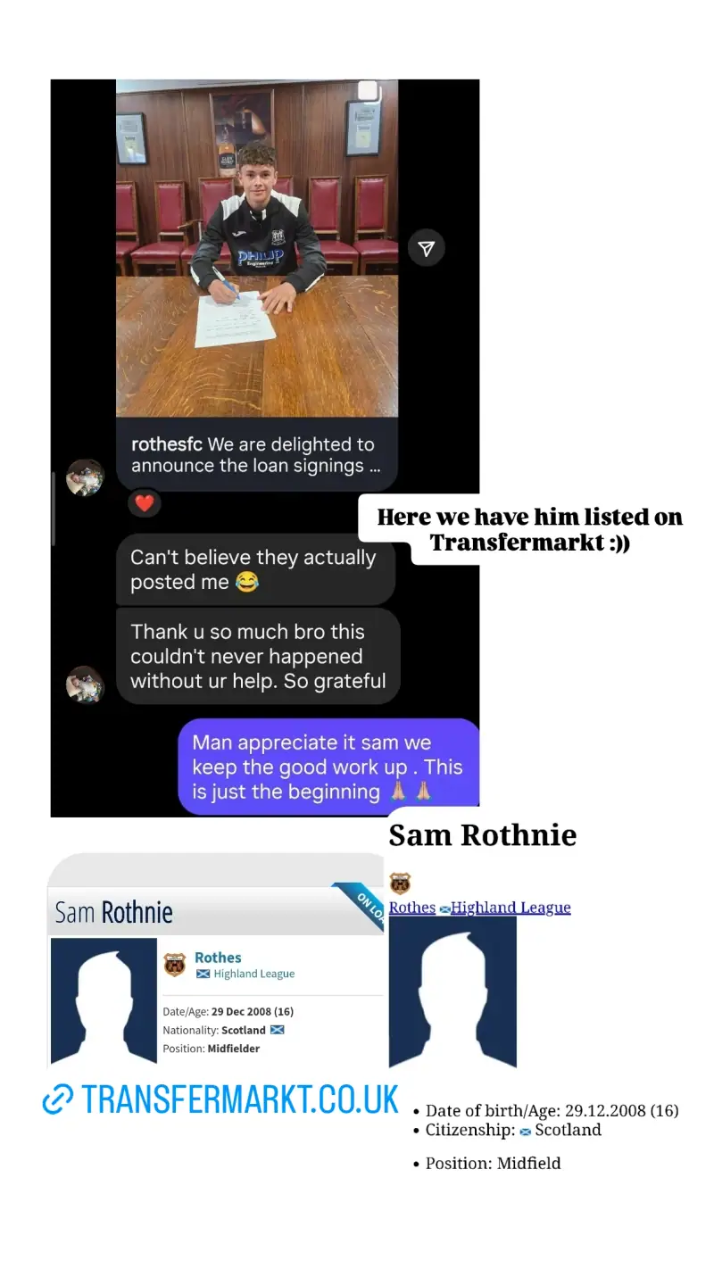Sam Rothnie win receipt